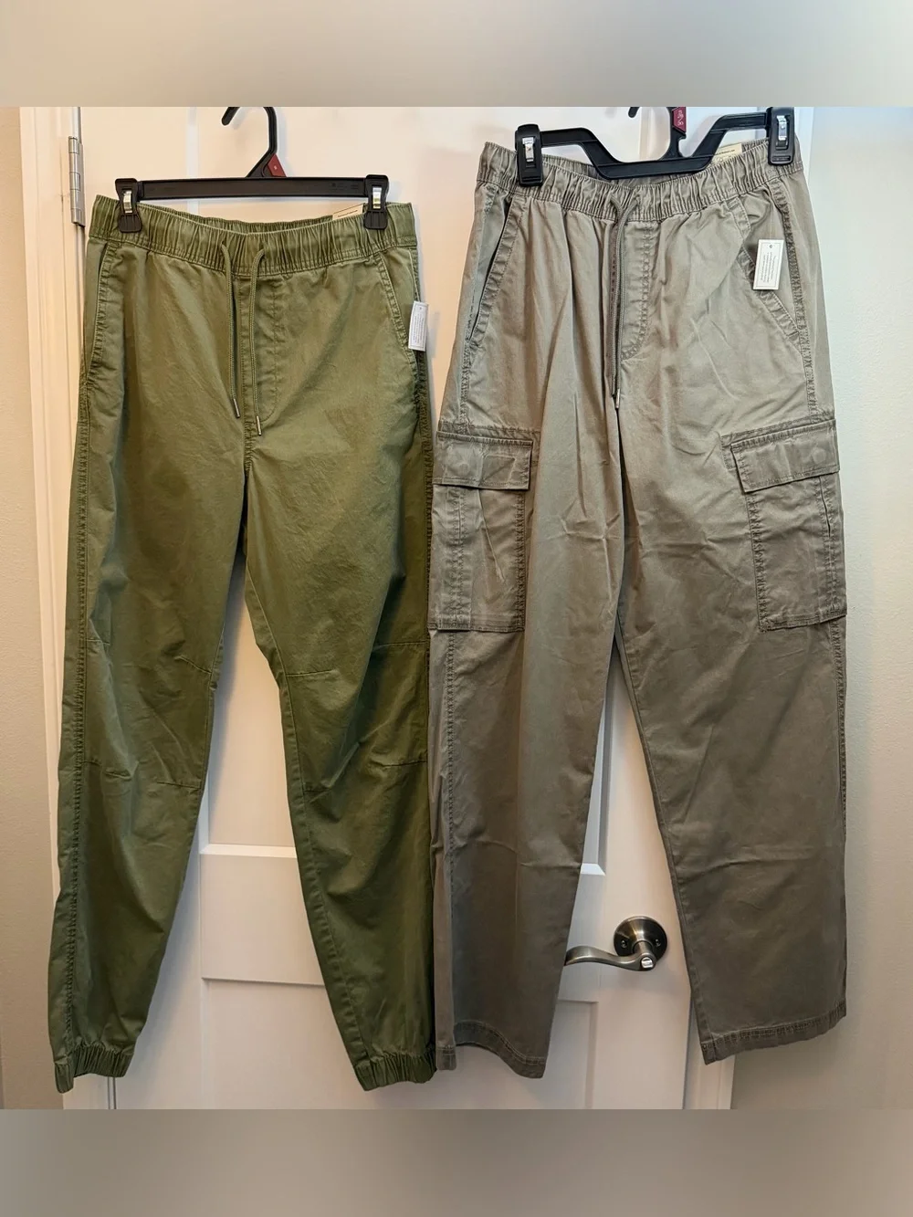 Small size No Boundaries Olive & Khaki Cargo Jogger Pants Set